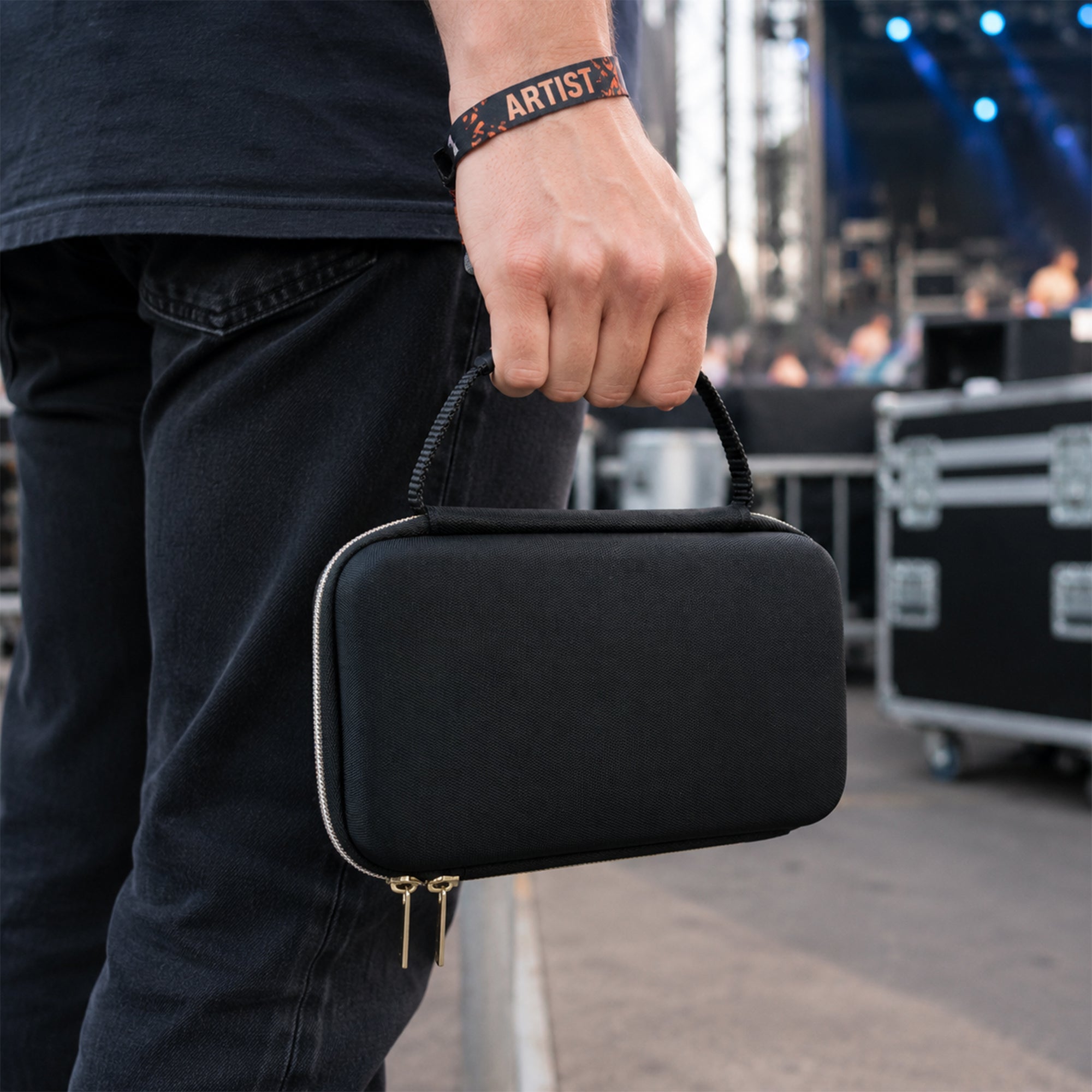 Musiin Custom Case Compatible With Focusrite 2i2 3rd Gen(Gold Tone Edition)