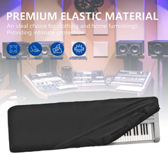 Musiin 88 keys piano keyboard dust cover, compatible with KORG KROME-88, KROSS 2-88, KROSS 88MB, KROME EX88, Deluxe Chinlon Dustproof & Anti-scratch, Silky Feel & Tailored Design