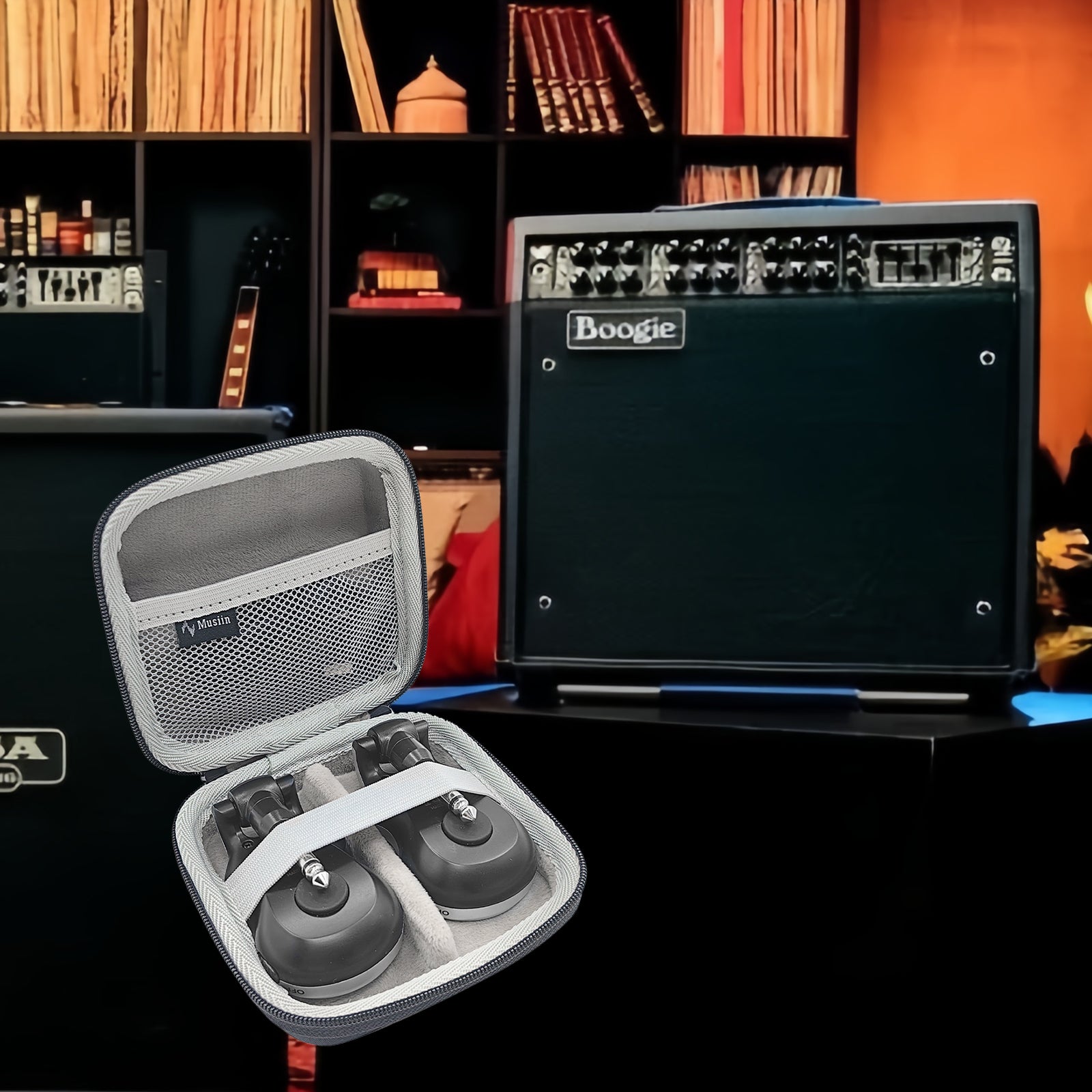 Musiin Custom Wireless Transmitter Case Compatible with Xvive JOYO NUX Guitar transmitter receiver, JOYO MW-1A,Carvin Audio WM5 XLR Mic System and More, Daily Storage Protective