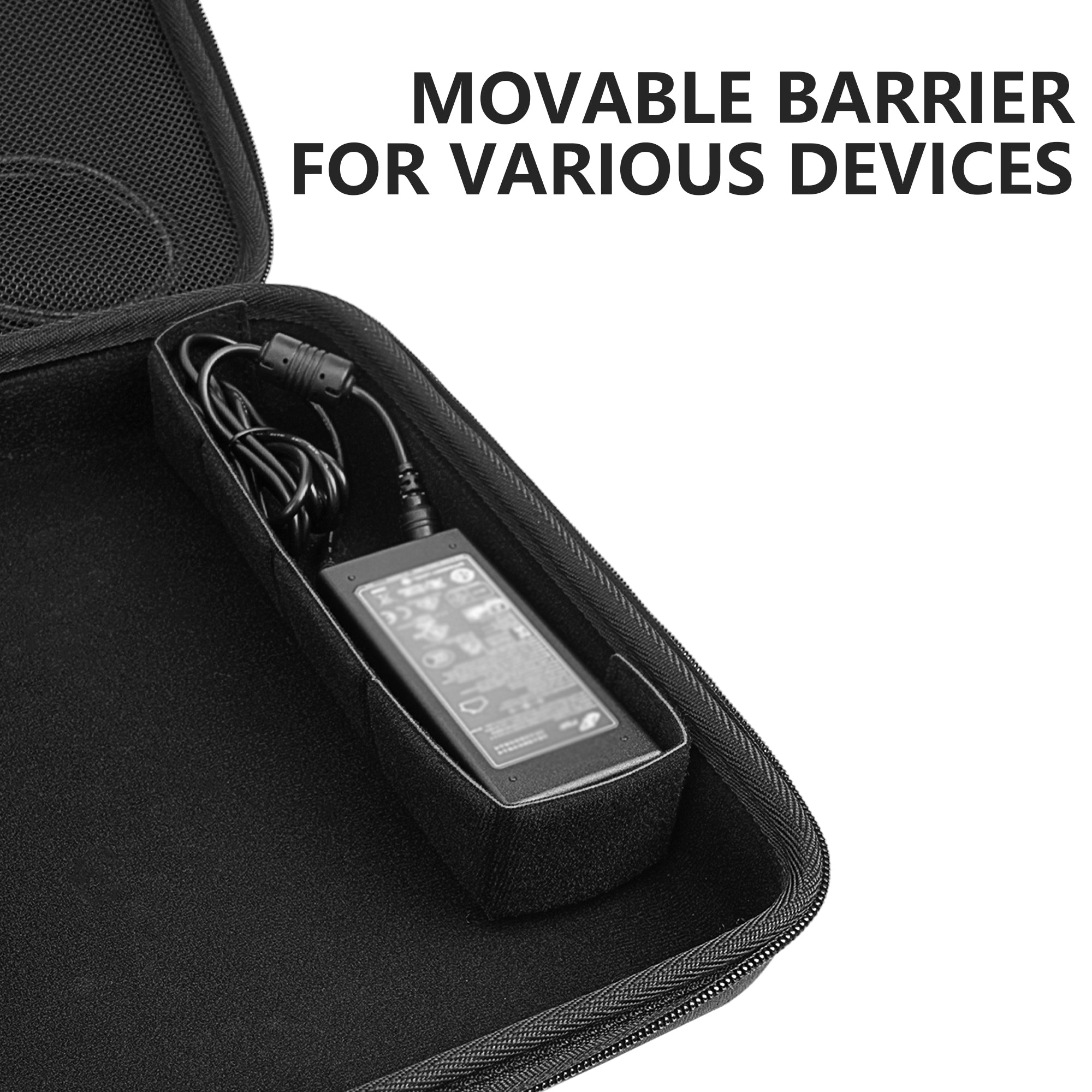 Musiin Custom Workstation Hard Case Compatible with MPC Live 3, Solid and Compact with Shoulder Strap and Sturdy Handle, High Adhesion Divider for Power, and Extra Storage for Cables Accessories