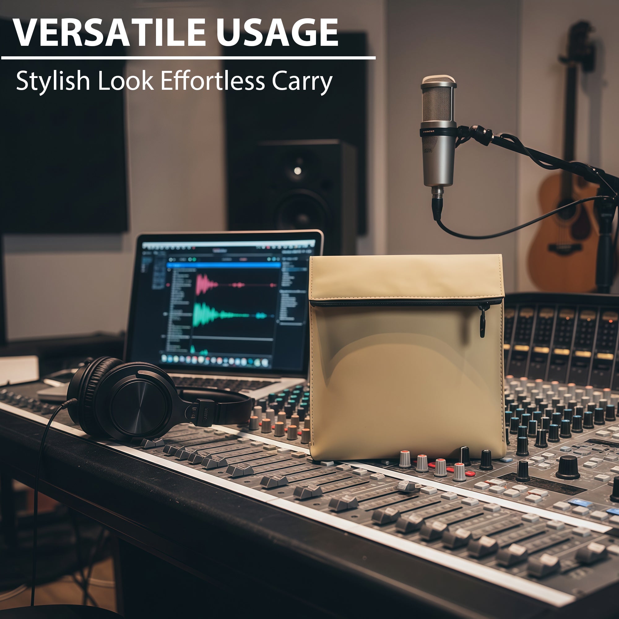 Musiin Daily Commuter Bag Compatible with Most Headphone Sony WH-1000XM6, Bose QC Ultra, B&W Px7 S3, Sennheiser Momentum 4, Lightweight Shoulder Bag for Work, Travel, and City Life