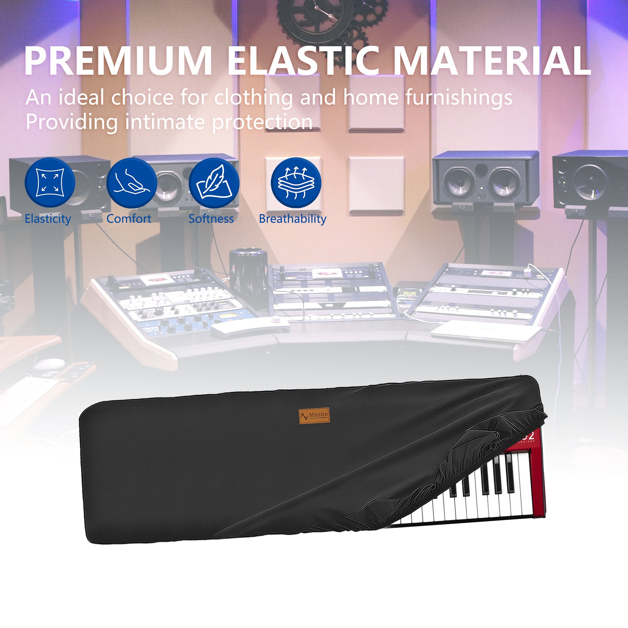 Musiin Premium 61 Key Synthesizer Cover Compatible with Nord Wave 2