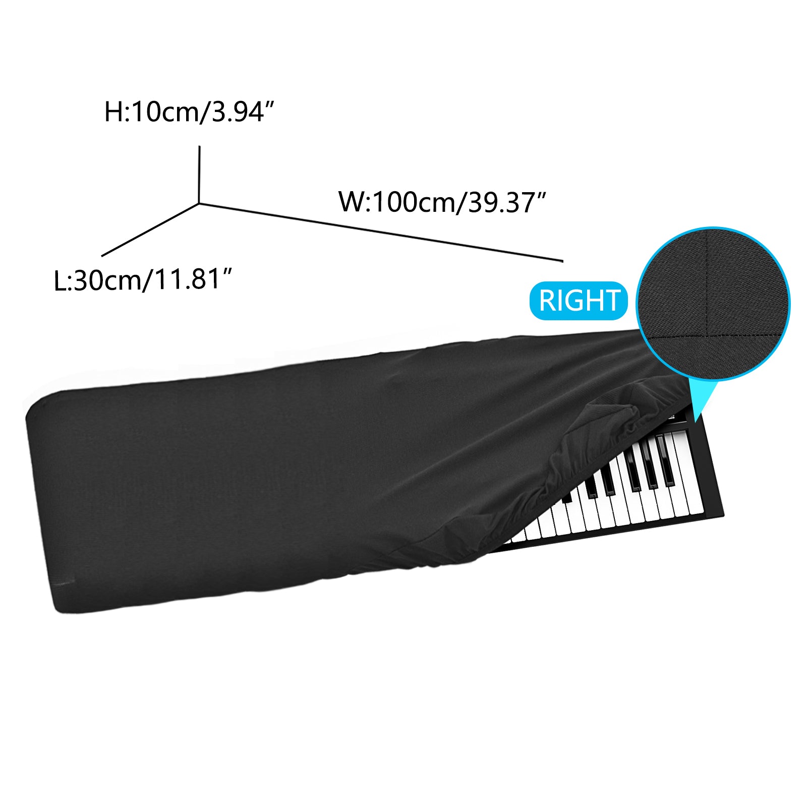 Musiin Pro Shield: Ultimate Stretch Nylon Keyboard Cover - Compatible with Roland FA-06 Keyboard Dust Cover