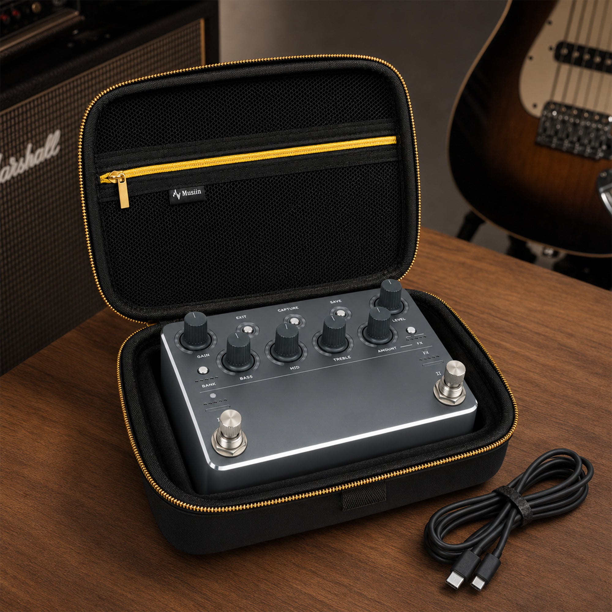 Musiin Custom Guitar Pedal Case Compatible with Neural DSP Nano Cortex