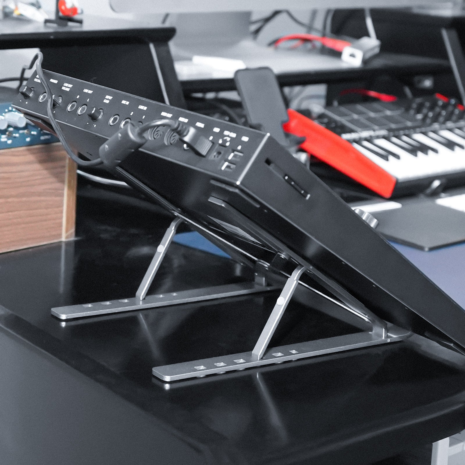 Musiin Adjustable Drum Controller Stand Holder Stand Compatible with NI Maschine Plus MK3 (Grey)