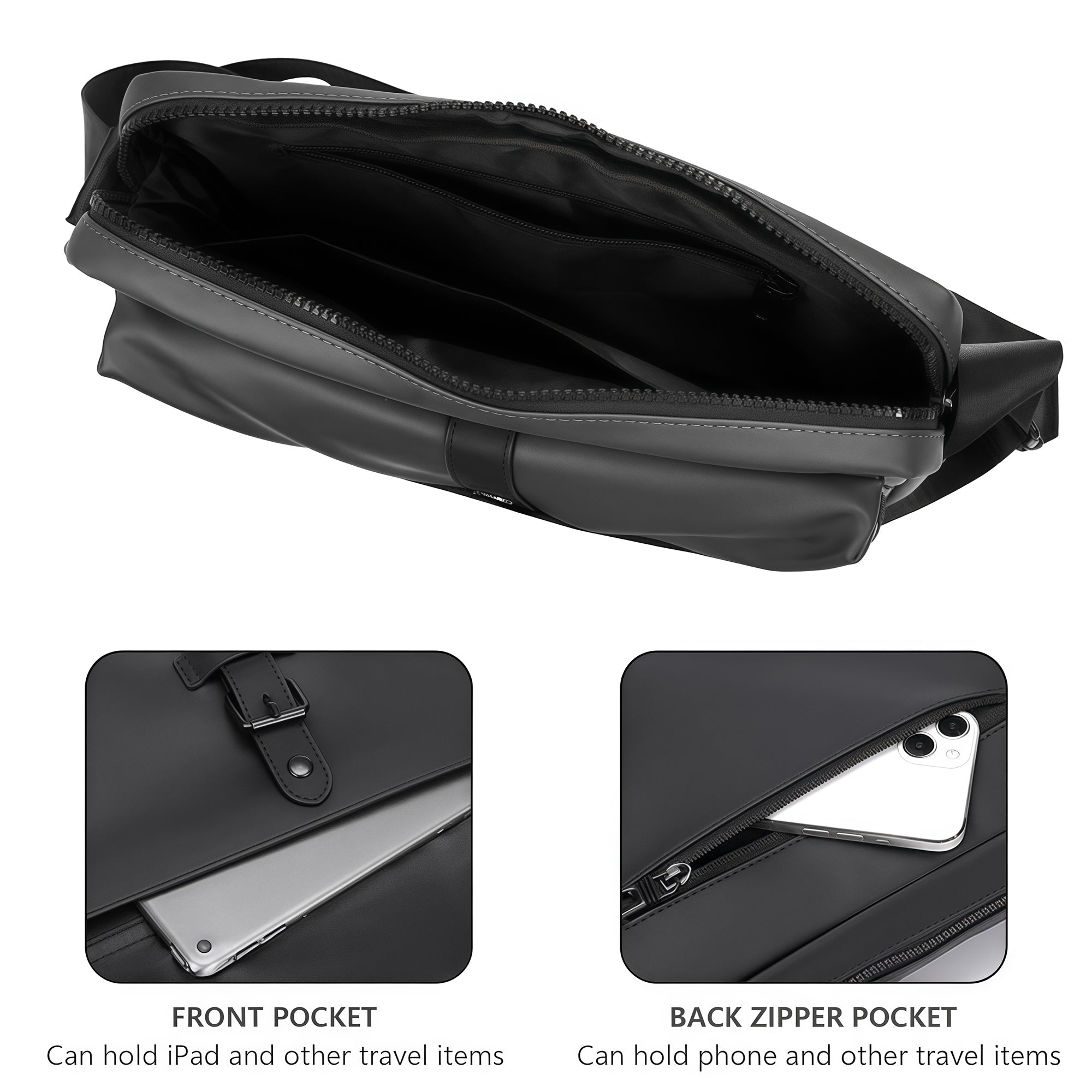 Musiin VNEX Series Audio Sampler Synth commute Bag Compatible with Akai MPC Sample/Teenage Engineering OP-1 EP-133, Portable Sling Waterproof Bag with Multi-Compartments for Travel, Live Performance