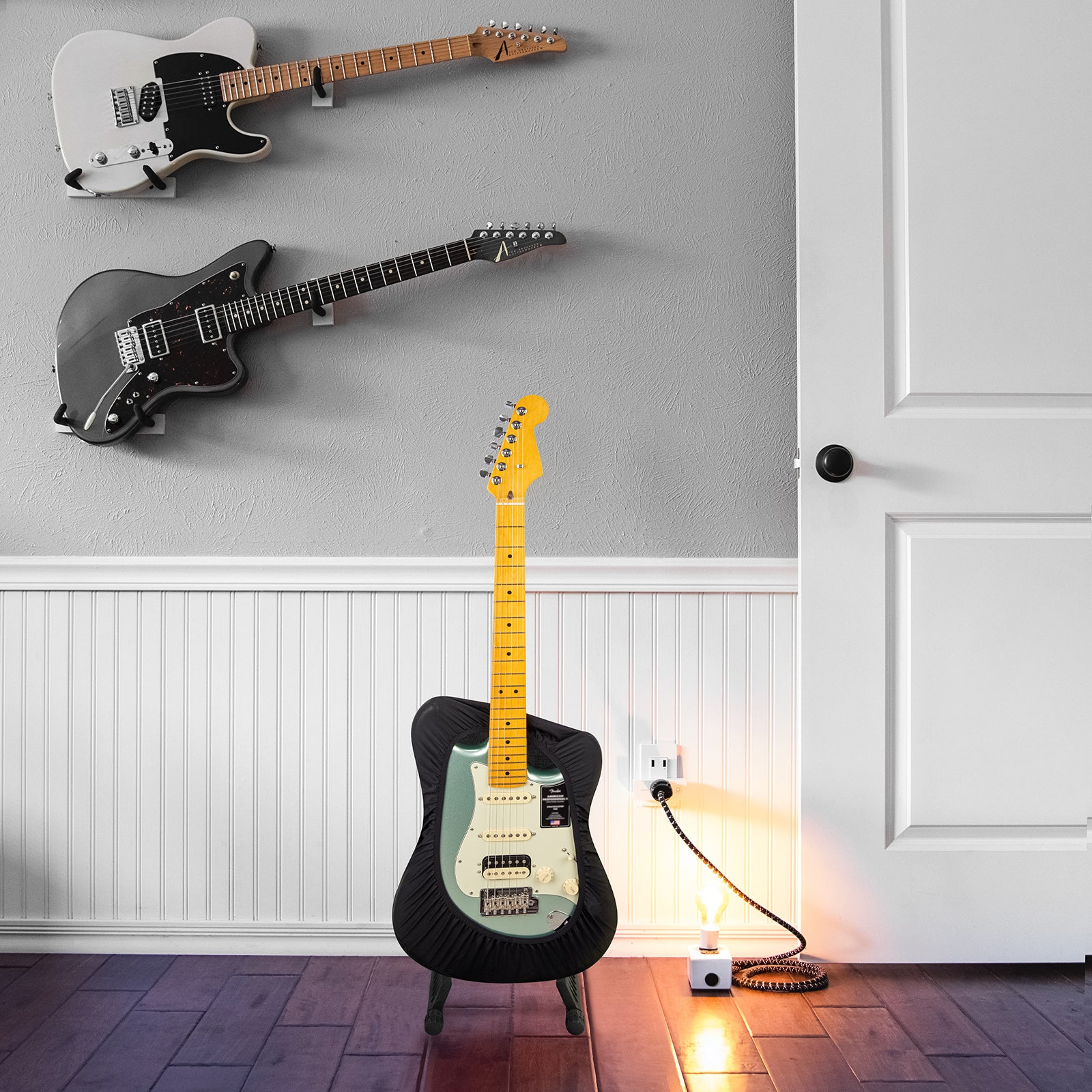 Musiin Premium Guitar Cover for Electric and Bass Guitars - Tailored Protection compatible with Fender Gibson Donner Electric Bass Guitars(FG-M)