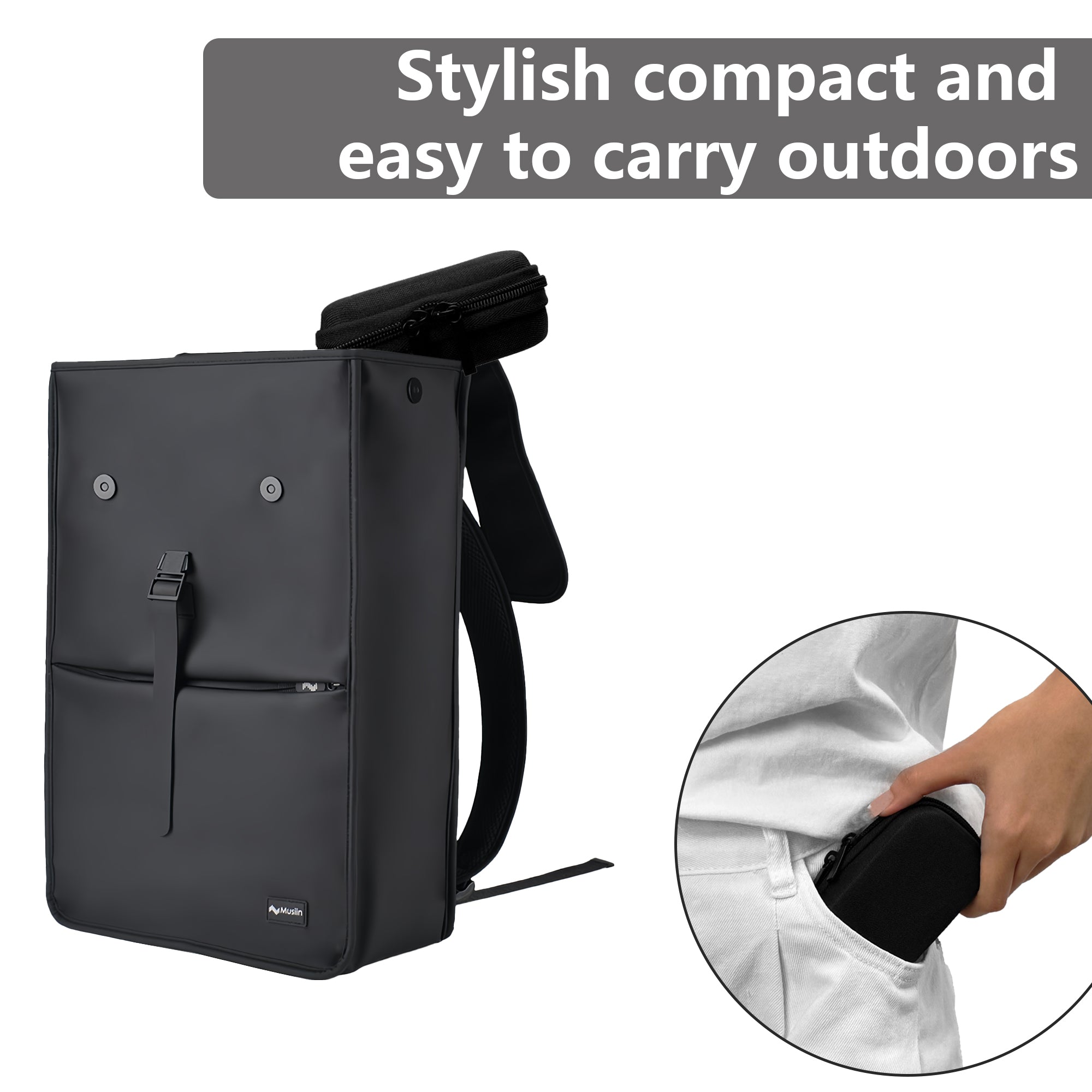 Musiin Compact In-Ear Monitor Earphone Case Compatible with MDREX15AP,YINYOO CCZ Melody,SE215-CL,KZ ZS10 Pro,MEE Audio M6 and most IEM Earphone,Ideal for Live Stage and Studio daily use.