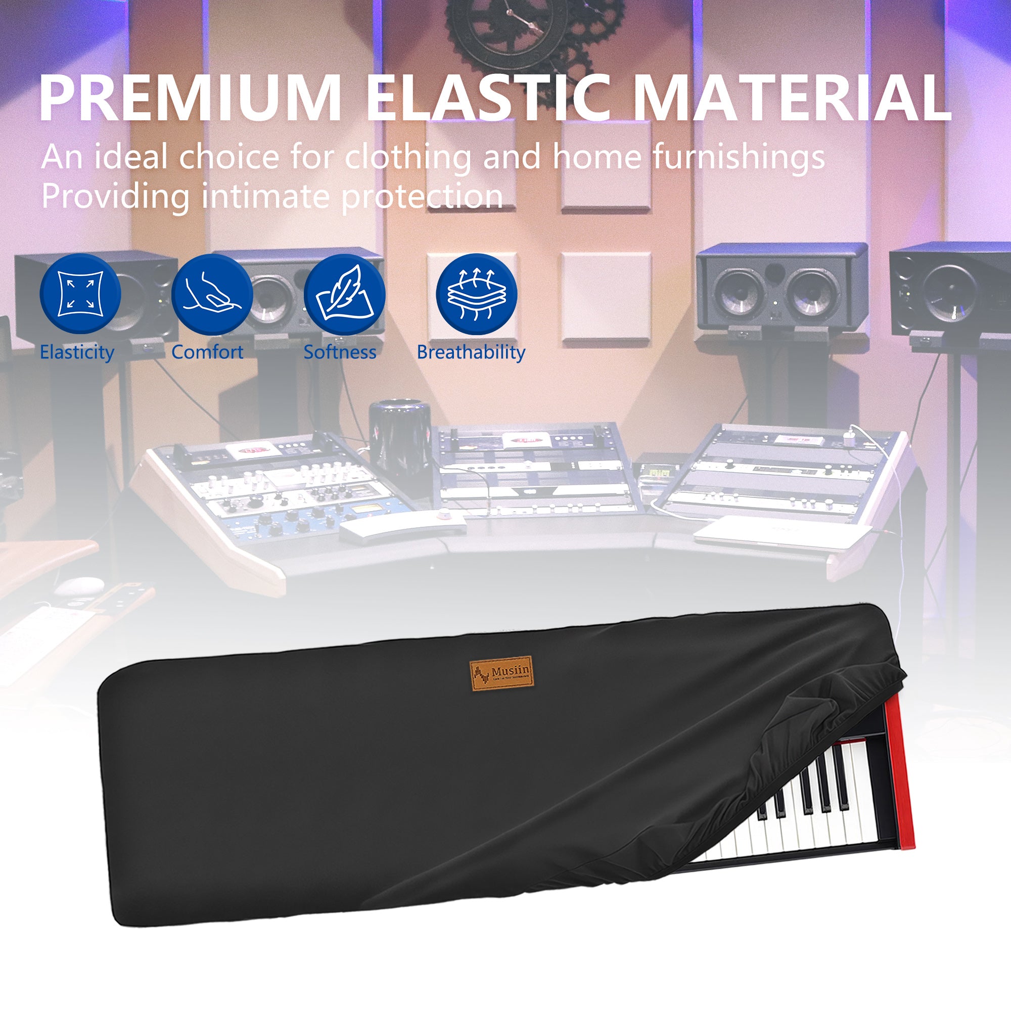 Musiin 88 Key Piano Keyboard Cover Compatible with KORG SV-2S 88
