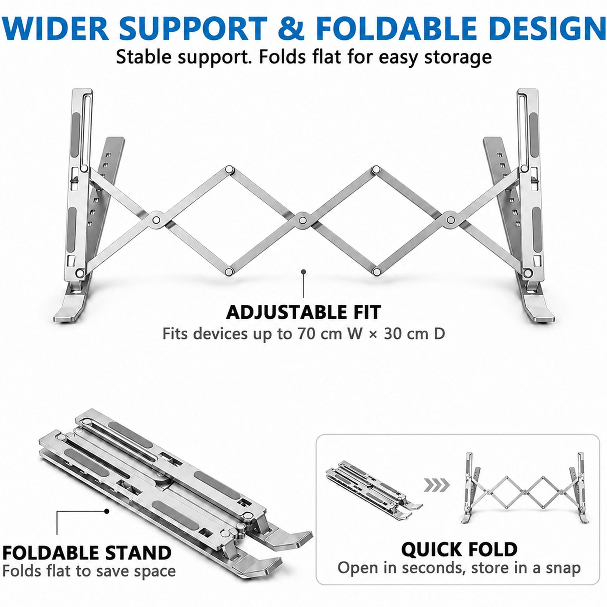 Musiin Audio Mixer Stand Compatible with Behringer X-TOUCH(Silver X-Large)
