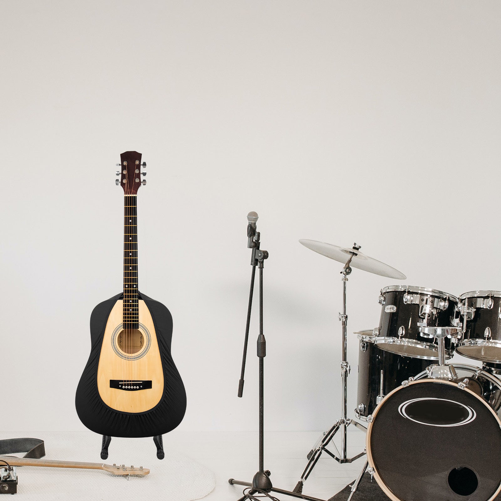 Musiin Premium Guitar Cover for Acoustic and Bass Guitars- Tailored Protection compatible with Fender Gibson Martin Taylor Donner Acoustic Bass Guitars(AG-L)