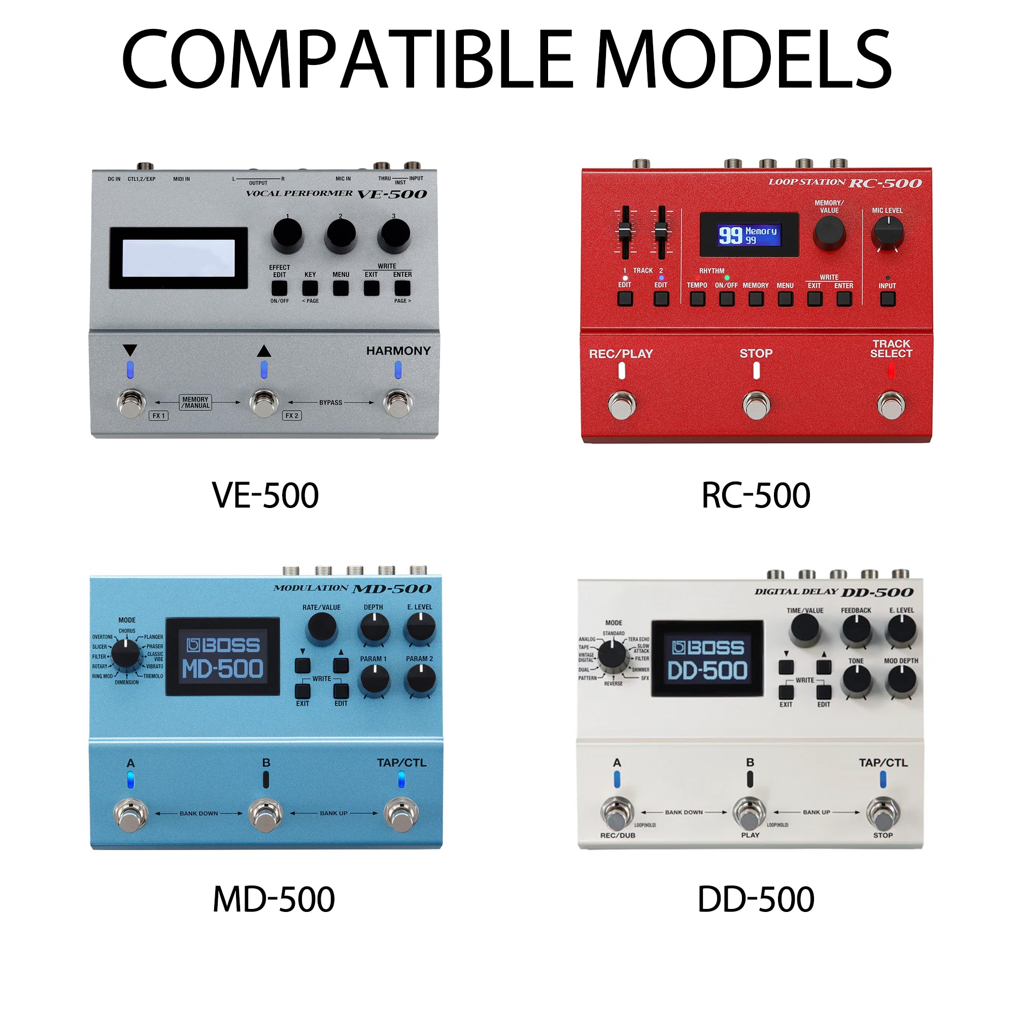 Musiin Vocal Performer Case Compatible with Boss VE-500 Vocal Effects RC-500 Loop Station storage,Comfort Handle and Adjustable Shoulder Strap for Performance, Practice and Portable Shockproof