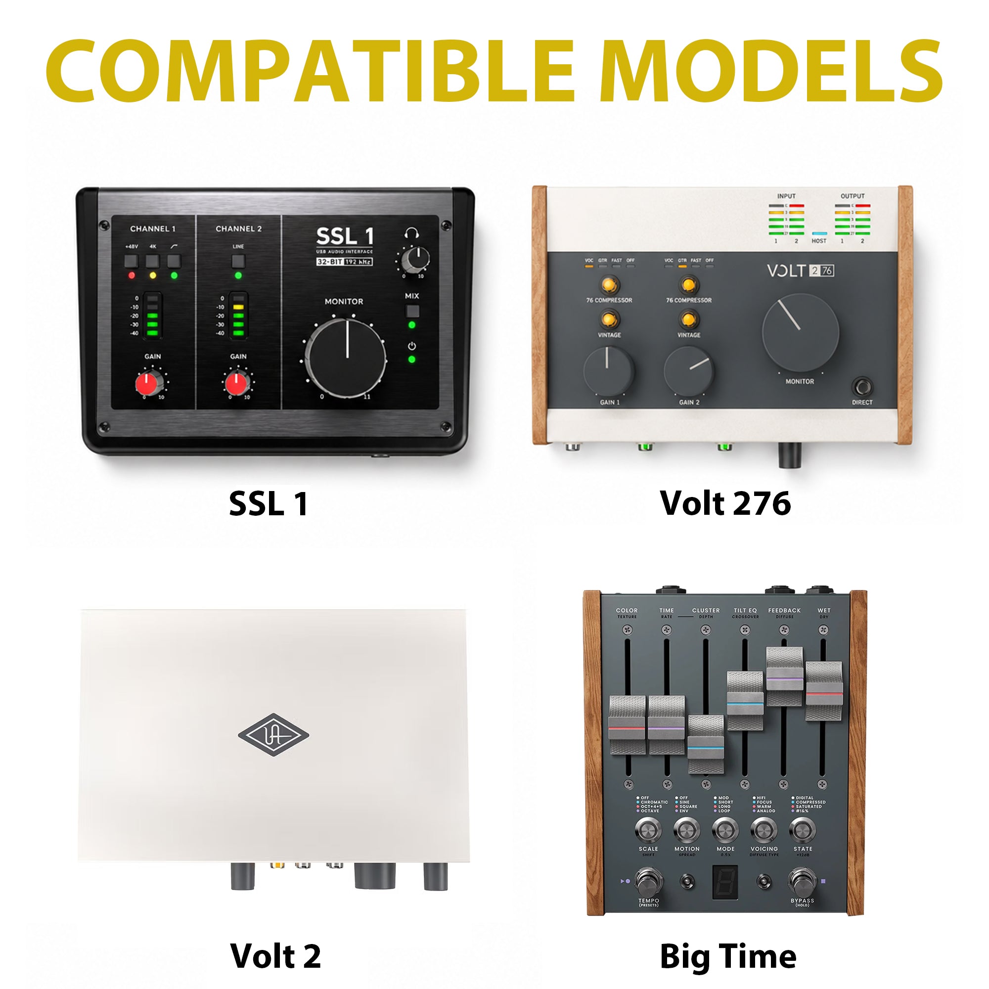 Musiin Audio Interface Compatible with SSL1,UA Volt 276(Gold Tone Edition)
