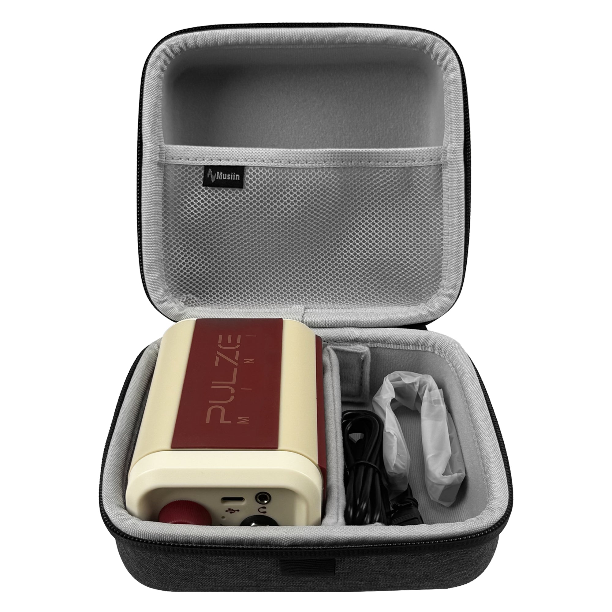Musiin Guitar effect Pedal Case Compatible with Pulze mini, BOSS PX-1,JB-2,DS-1W,OD-1X,CS-3 and More, Portable Carry Box with Padded Interior for Safe Storage of Pedals and Power Adapter Accessories