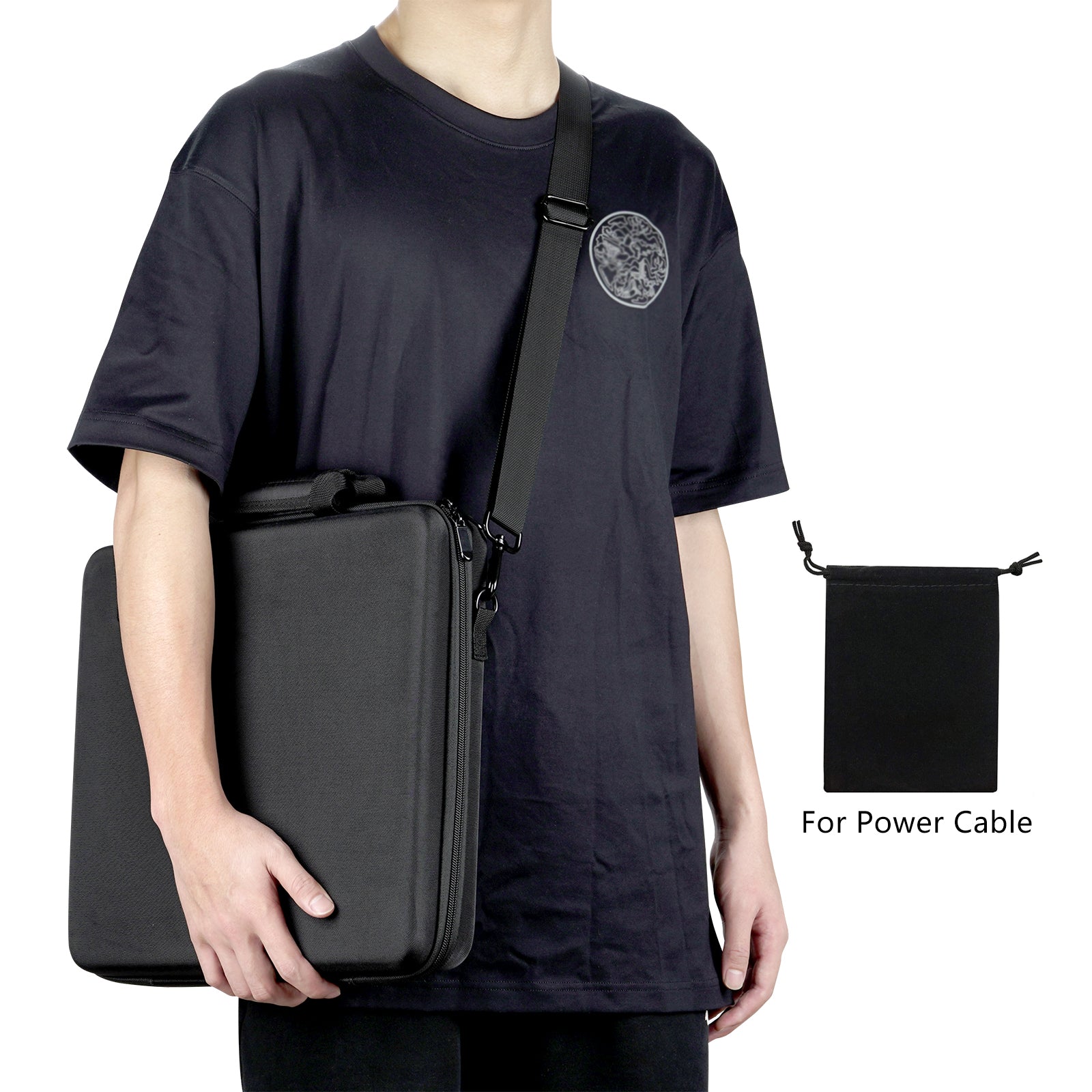 Musiin Audio Workstation Controller Case Compatible with Ableton Push 3 Hard Shell Features Crossbody Strap, Eva Shell, Fleece Lining to Protect Your Device from Damage