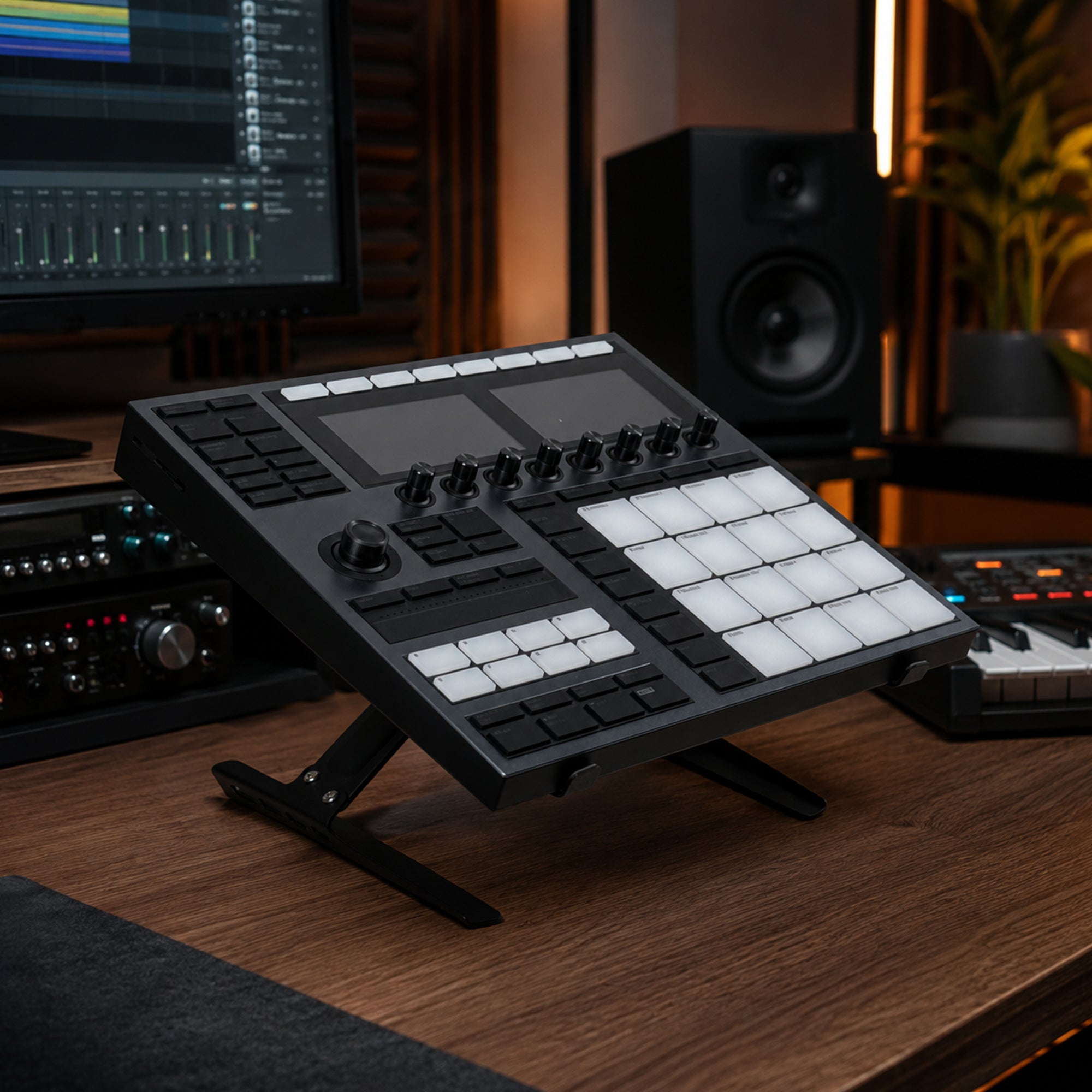 Musiin Audio Device Stand Compatible with Akai MPC Live III, MPK mini IV