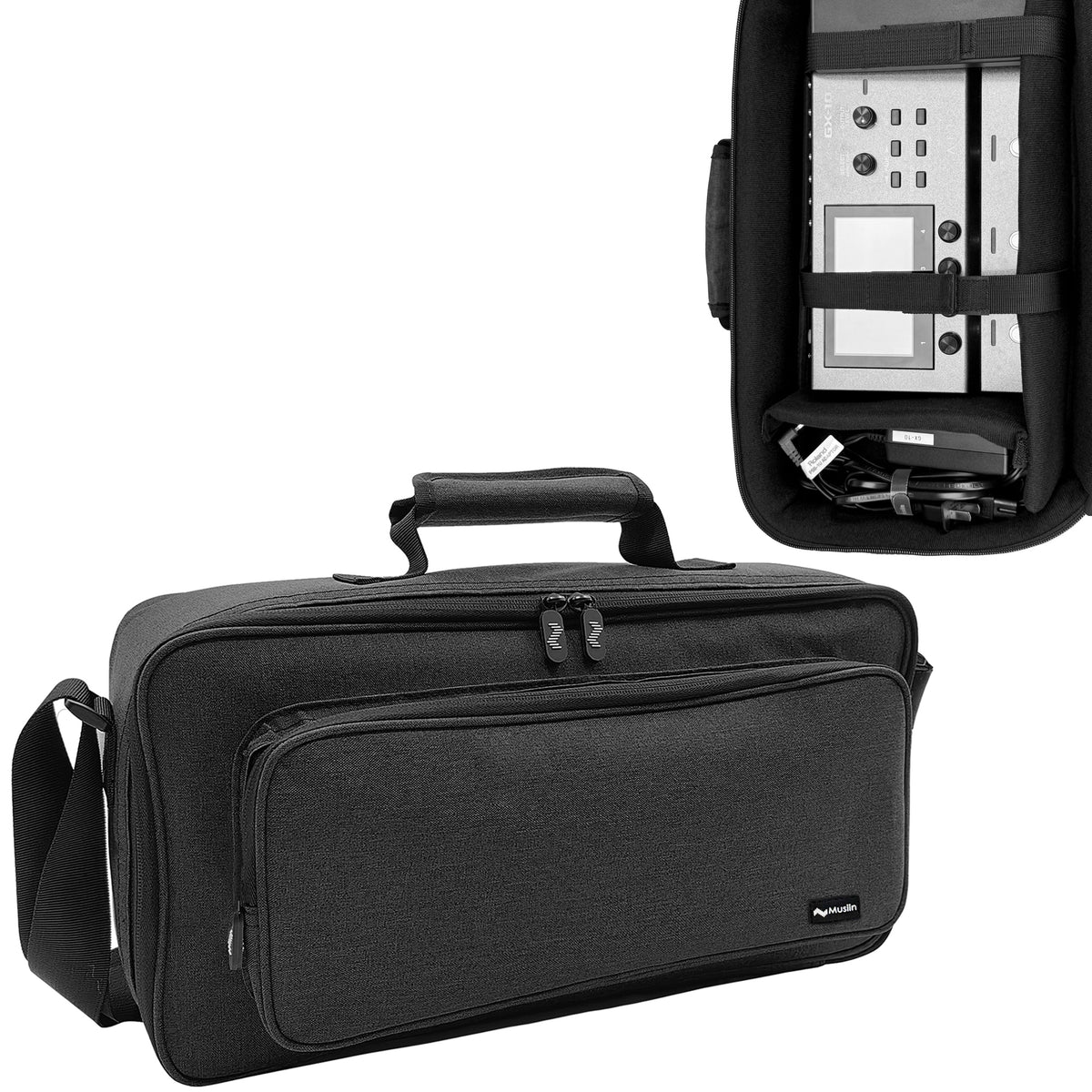 Musiin Audio Device Commute Bag Compatible with Boss GX-10,Akai Mini IV