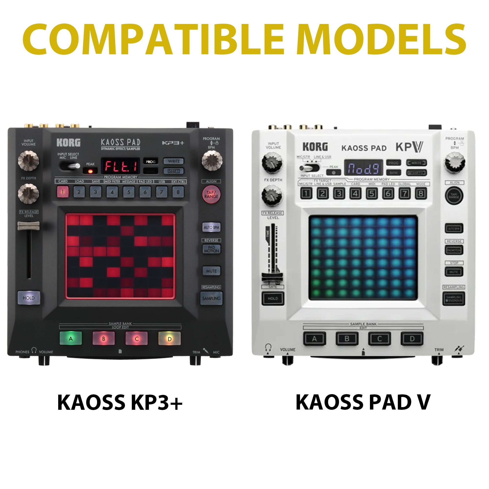 Musiin DJ Production Case Compatible with KORG KAOSS PAD V KAOSS KP3+, with Cable Divider, Mesh Pocket, Gold Zipper and Comfortable Handle for Studio, Daily Storage and Live Use(Gold Tone Edition)