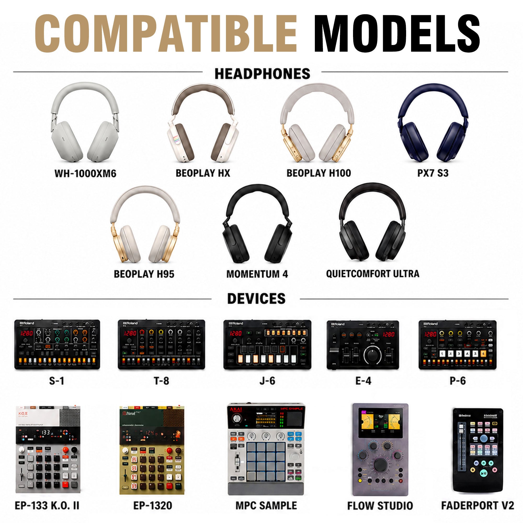 Musiin VNEX Commute Bag Compatible with Bose QC Ultura, Akai MPC Sample