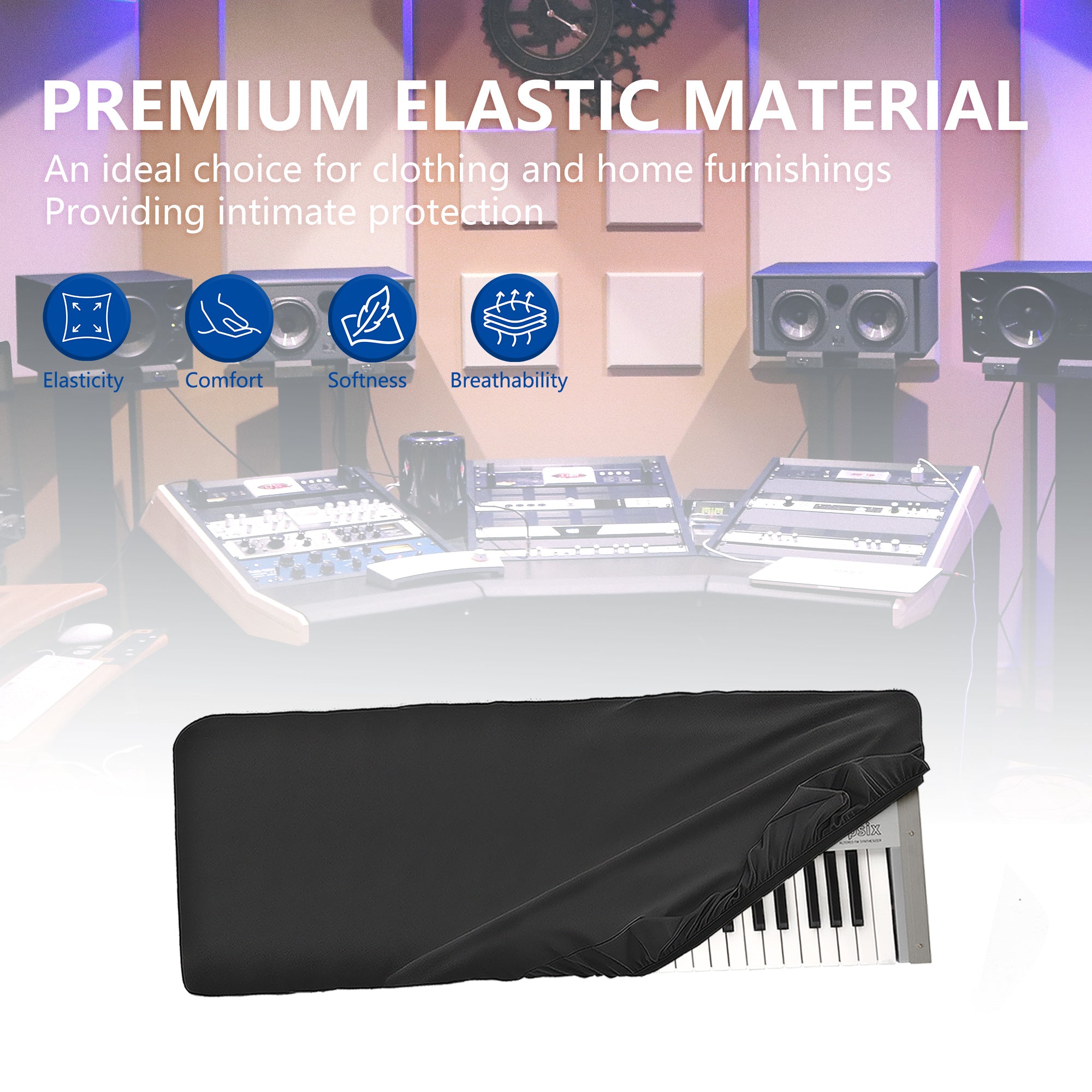 Musiin 61 Key Synthesizer Cover Compatible with KORG opsix SE Platinum
