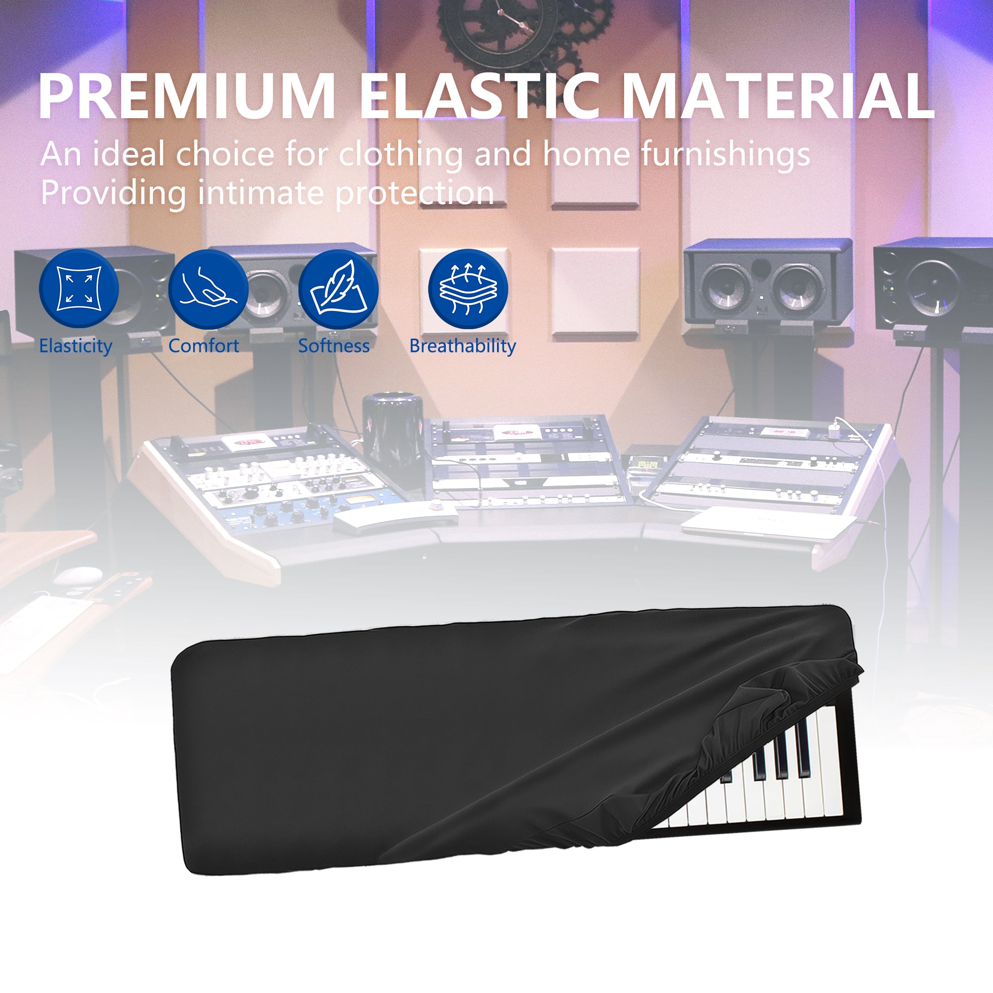 Musiin 49 Key Piano Keyboard Cover Compatible with Nord Synthesizer Lead A1