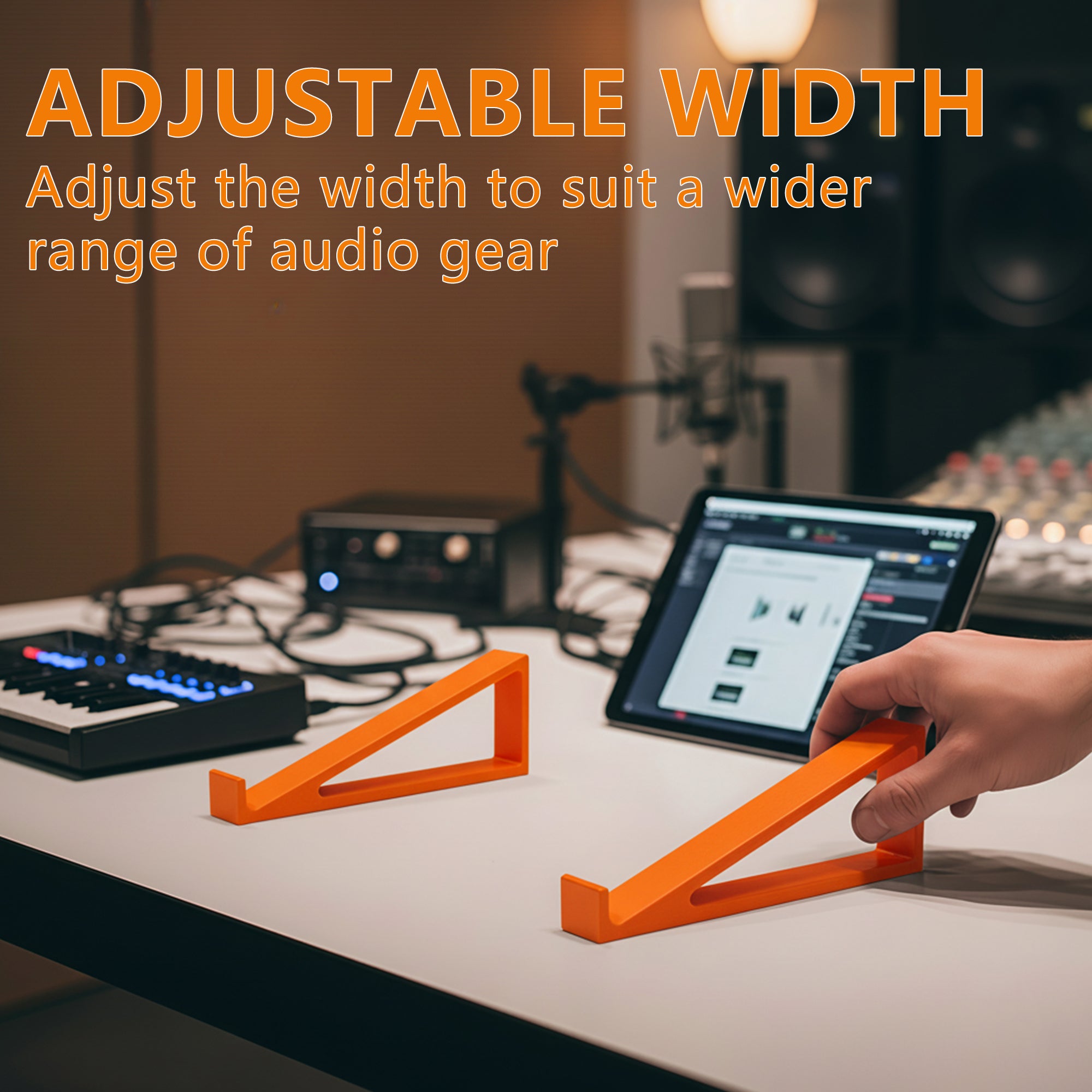 Musiin Audio Interface Stand compatible with SSL2+ MK2,ID14 MK2,Apollo X4