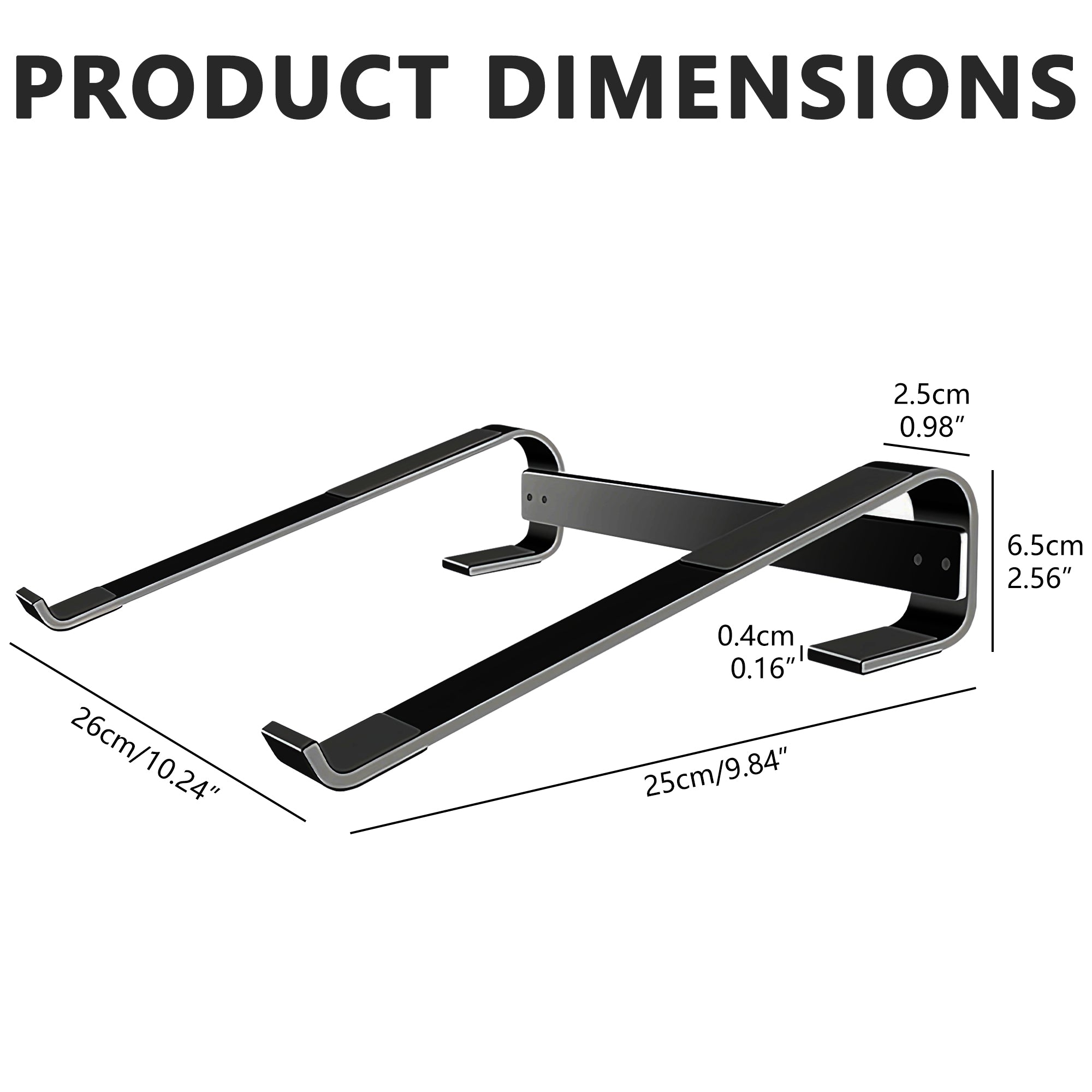 Musiin Aluminum Drum Controller Stand Portable Cooling Stand Compatible with NI Maschine Plus MK3/Ableton Push 3 (Black)