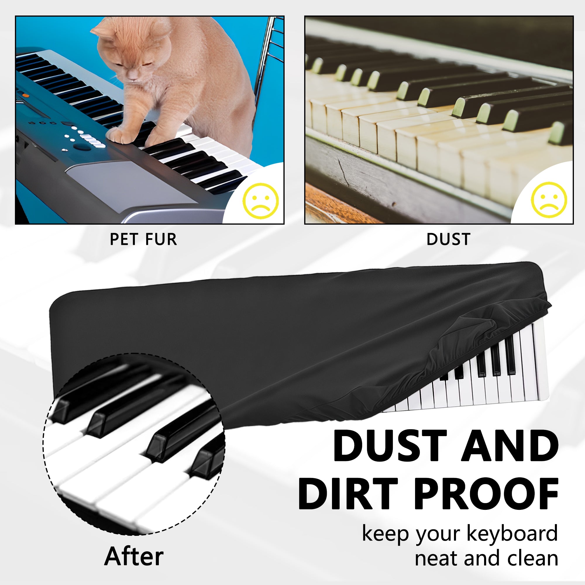 Musiin 61 Key Keyboard Cover Compatible with Arturia KeyLab Essential 61