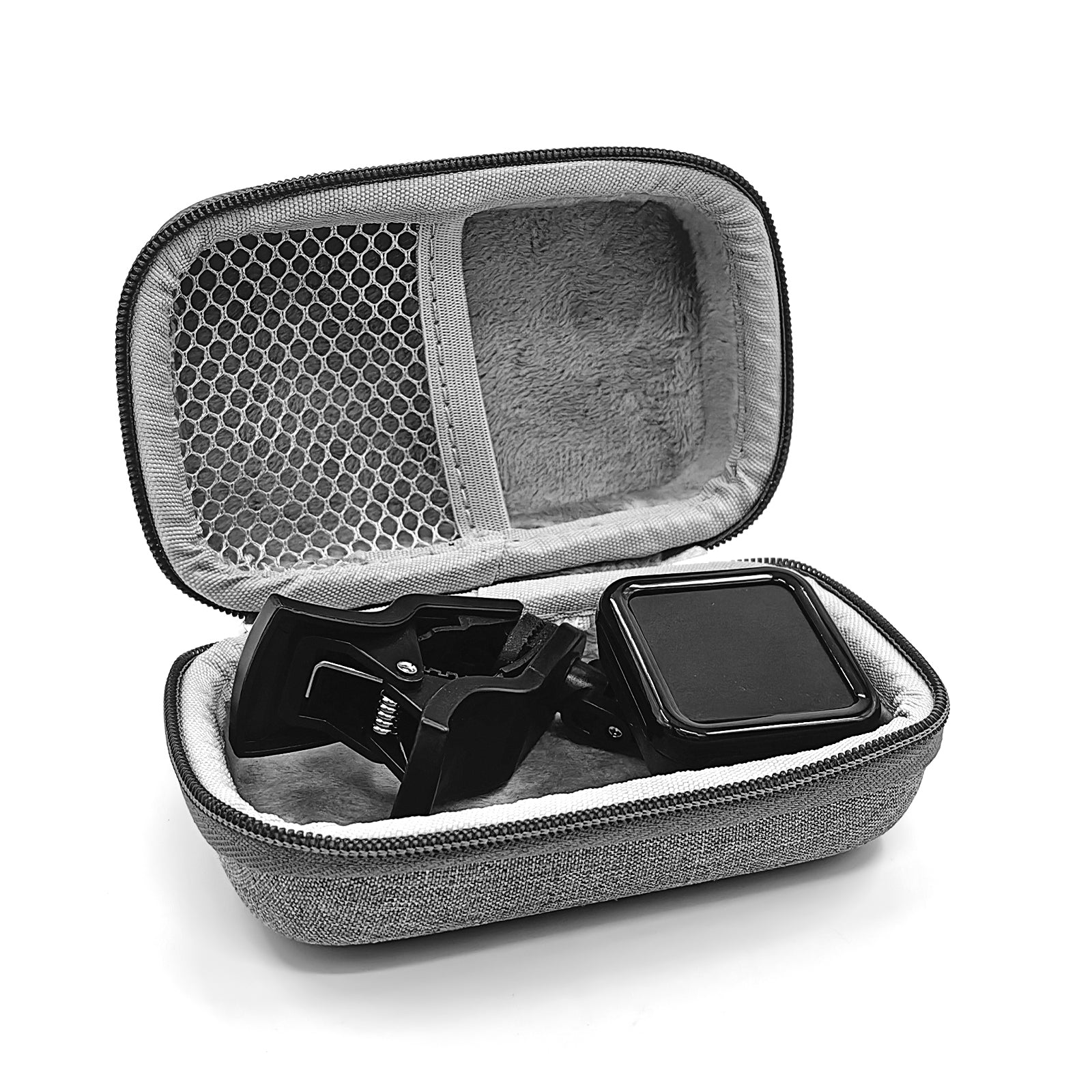 Musiin Hard Shell Case for Guitar Bass Ukulele Tuner, Compatible with KLIQ UberTuner Professional Clip-On Tuner, KLIQ EcoTuner,Snark SN1X,SN5X,St-8,Fender FT-1, FCT-2 Tuner(Grey)