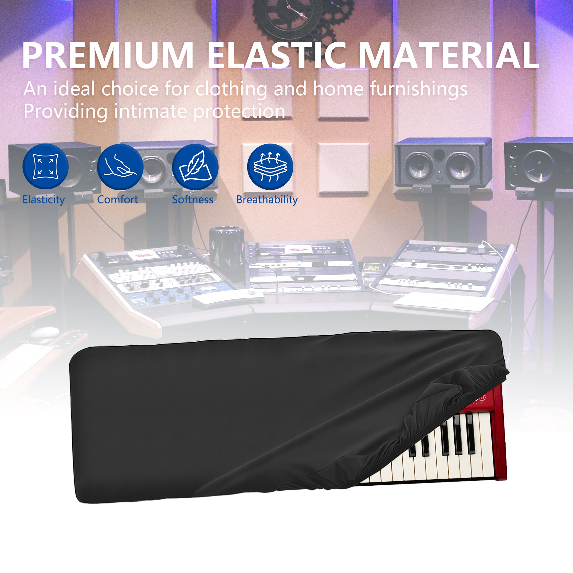 Musiin Premium 61 Key Piano Keyboard Cover Compatible with Nord Electro 6D