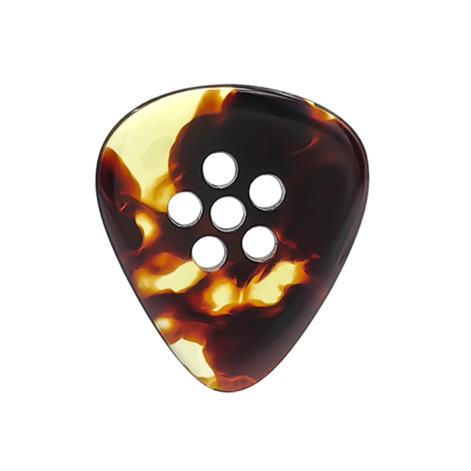 Musiin Hand-Made Jazz Style Fat Tone Premium thick Pick for Electric Guitar Bass Acoustic Jazz Blues Guitar(Tortie) (2 packs)