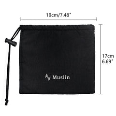 Musiin Microphone Storage Drawstring Bag Compatible with Sennheiser MK4, AKG C214, AT4040, Rode NT1-A, Lewitt LCT 440 PURE, Shure KSM32 Soft and portable, suitable for small electronic accessories
