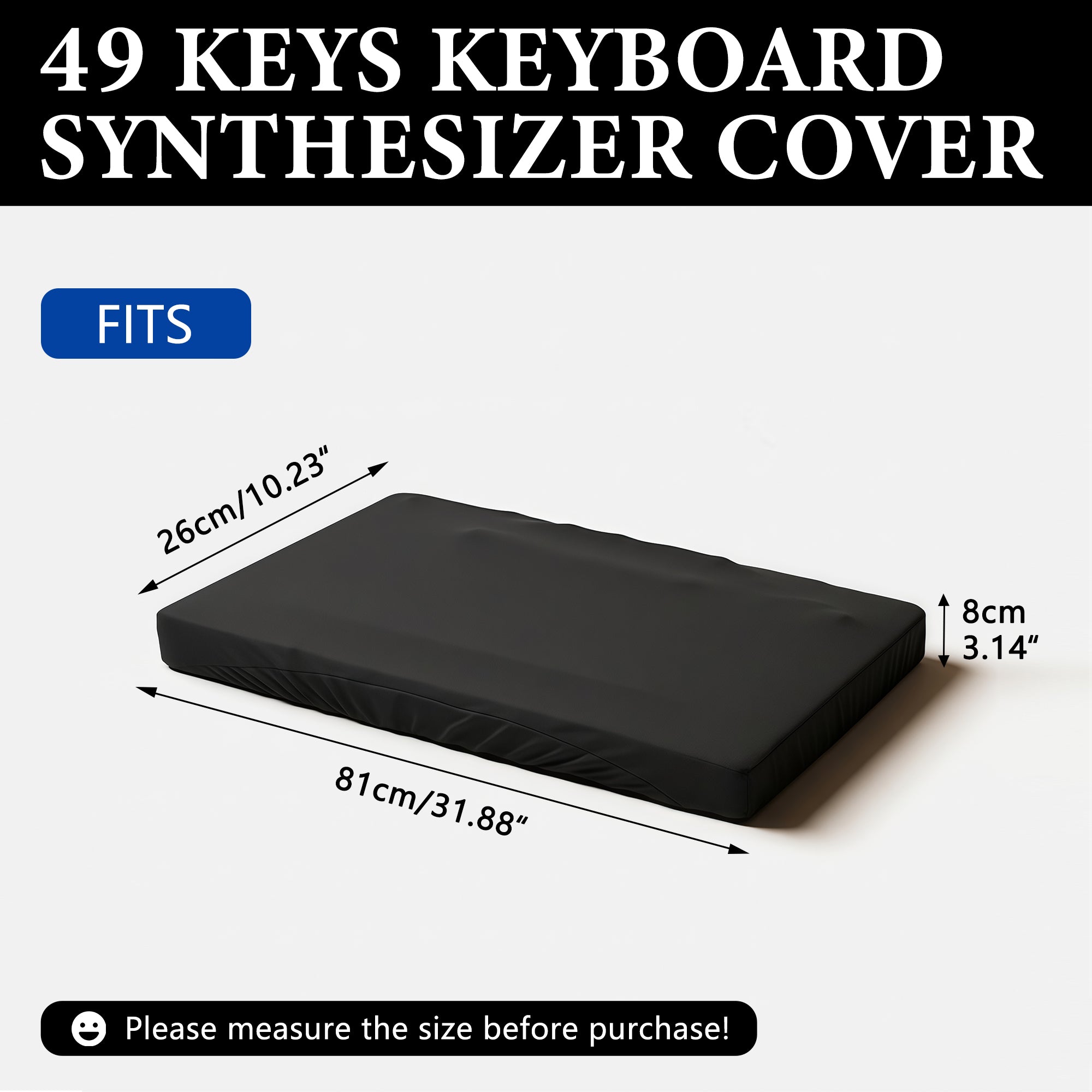 Musiin 49 Key Piano Keyboard Cover Compatible with Nord Synthesizer Lead A1