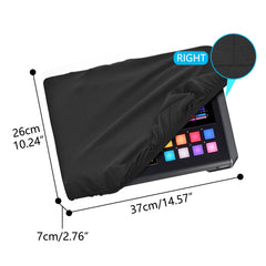 Musiin mixer dust cover, compatible with Tascam Podcast Station Mixcast 4, Behringer X-TOUCH COMPACT,Deluxe Chinlon Dustproof & Anti-scratch, Silky Feel & Tailored Design