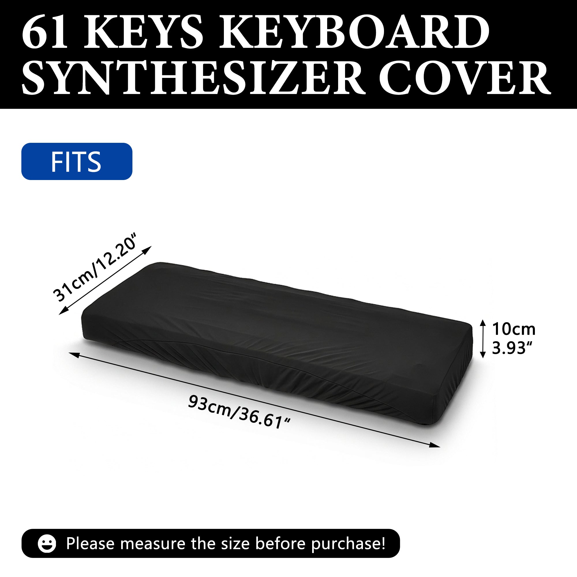 Musiin Premium 61 Key Piano Keyboard Cover Compatible with Nord Electro 6D