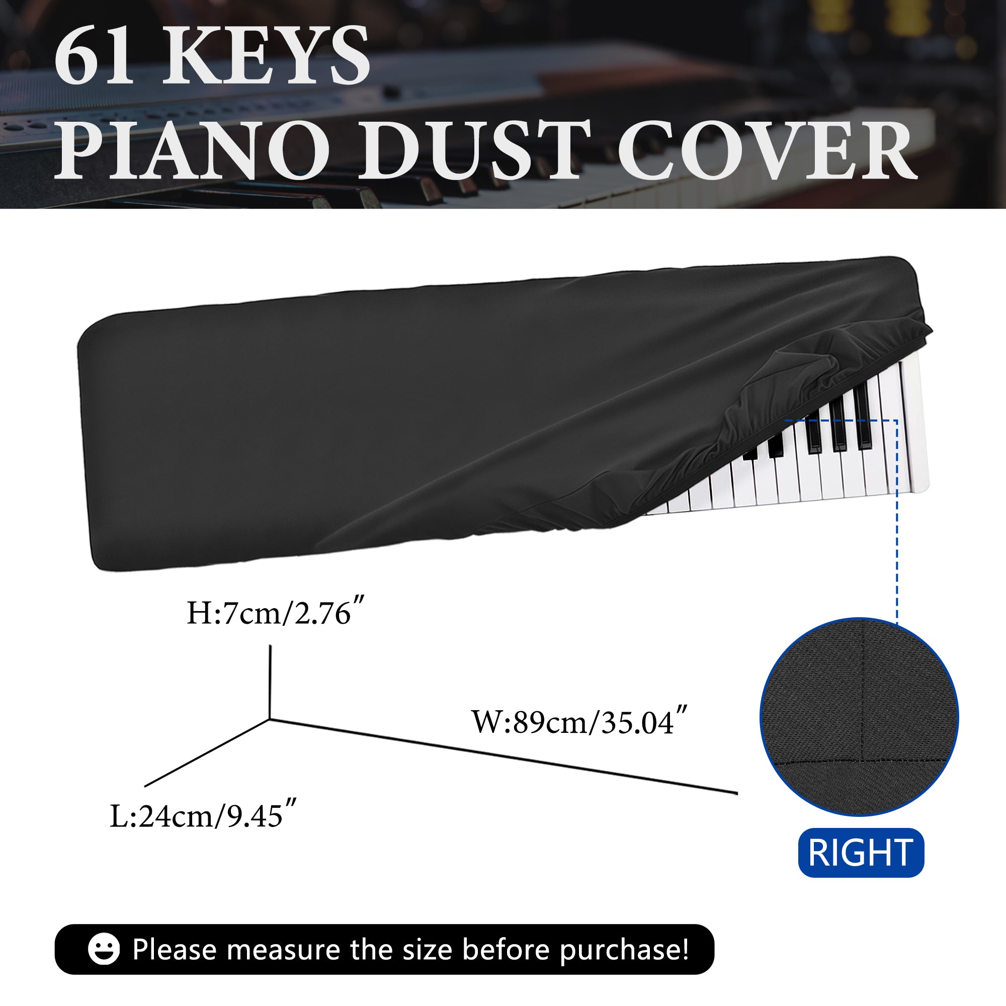 Musiin 61 Key Keyboard Cover Compatible with Arturia KeyLab Essential 61