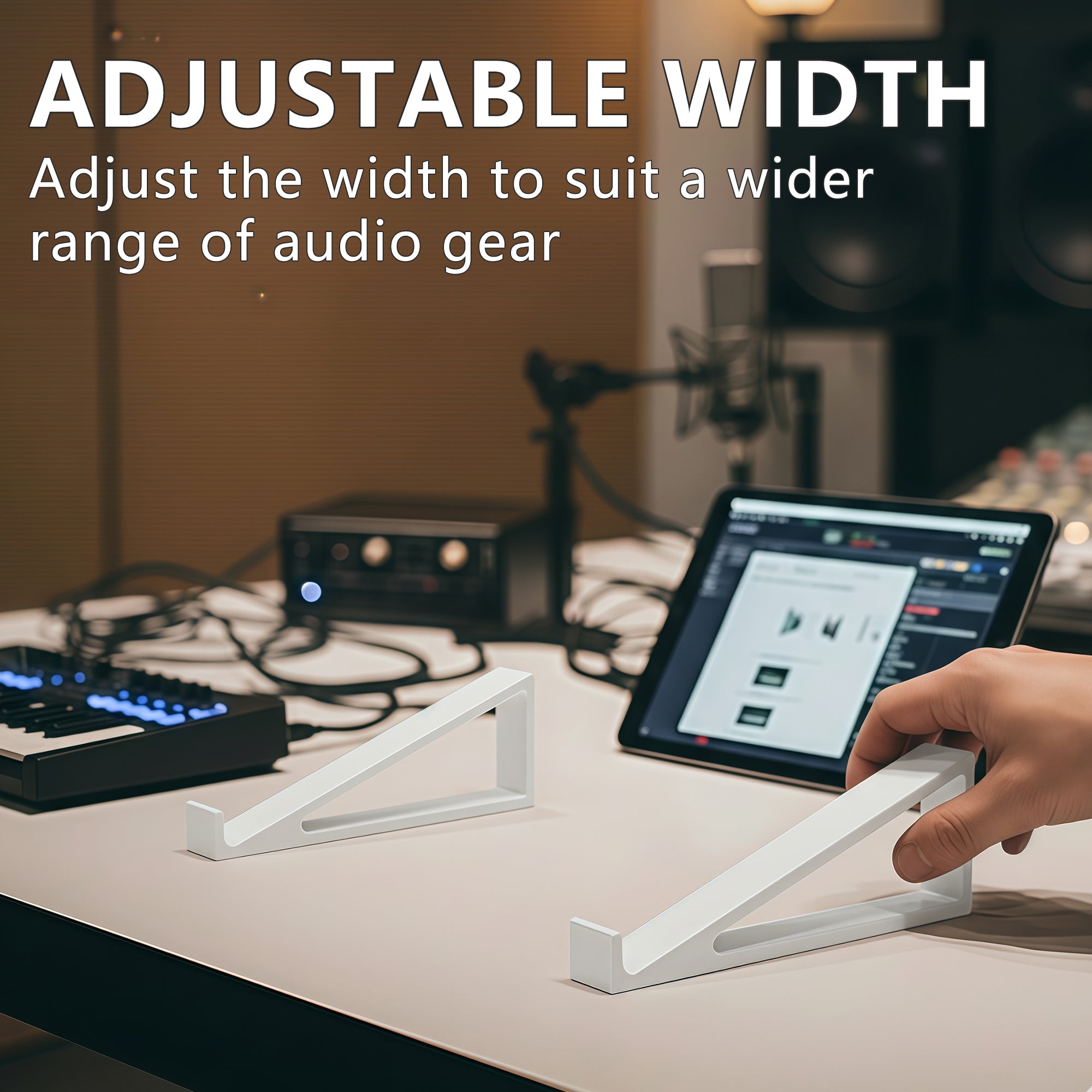 Musiin Audio Interface Stand compatible with SSL2+ MK2,ID14 MK2,Apollo X4