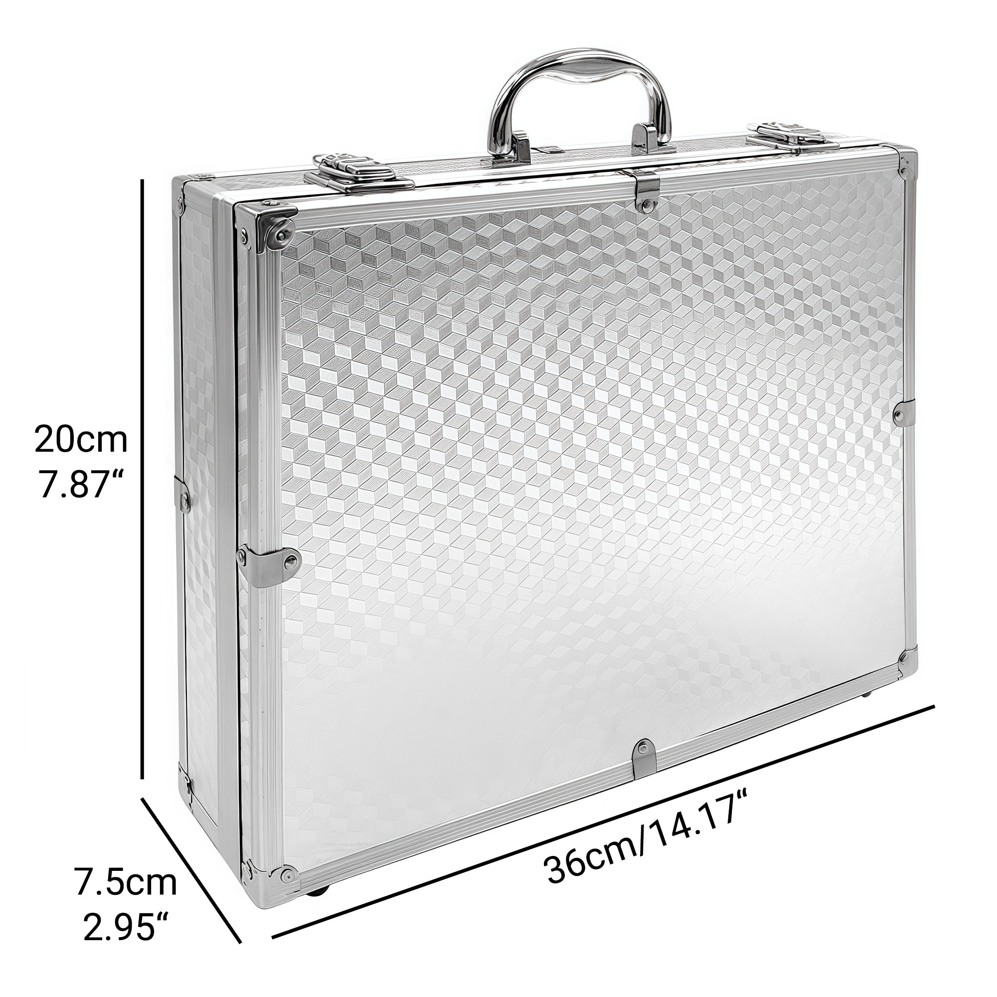 Musiin Audio Equipment Microphone Portable Case,Compatible with SM58,57,MV88,BETA58A,PGA58,Aluminum Alloy Design for Storing and Carrying Audio Gear,Wireless Mic Systems,and Camera Equipment (Silver)