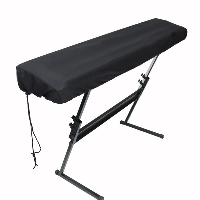 Musiin Piano Keyboard Dust Cover, 61Keys Piano Music Keyboard Dirt Proof Cover, Stretchy Electronic Keyboard Piano Cover, Electronic Keyboard Cover With Durable Elastic & Cord Lock(Black)