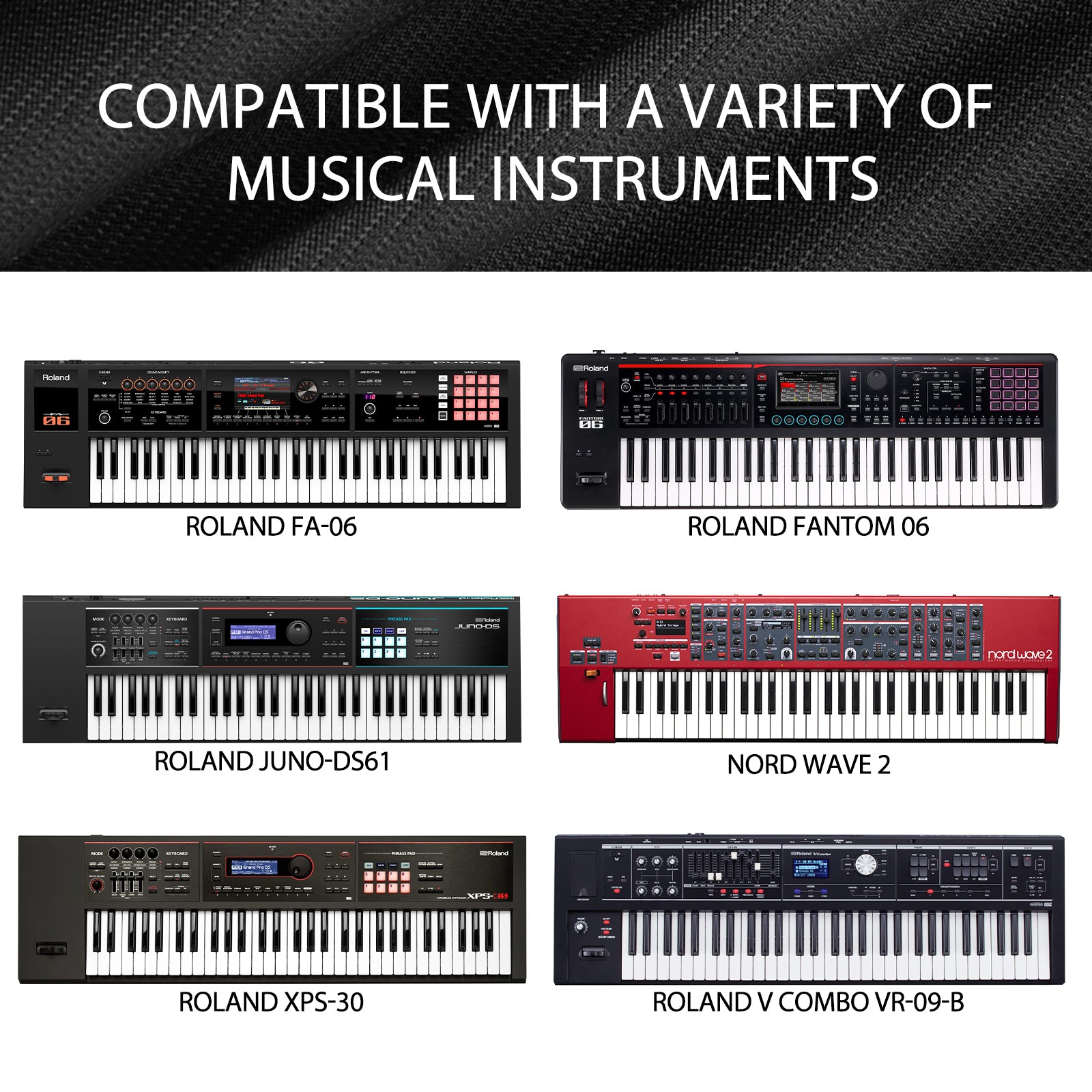 Musiin Pro Shield: Ultimate Stretch Nylon Keyboard Cover - Compatible with Roland FA-06 Keyboard Dust Cover